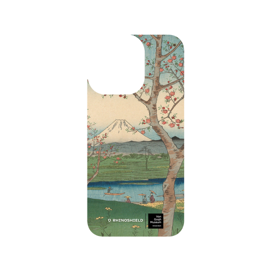 RHINOSHIELD X Van Gogh Museum  SolidSuit iPhone 13 Pro Case - View of Mount Fuji from Koshigaya - Utagawa Hiroshige