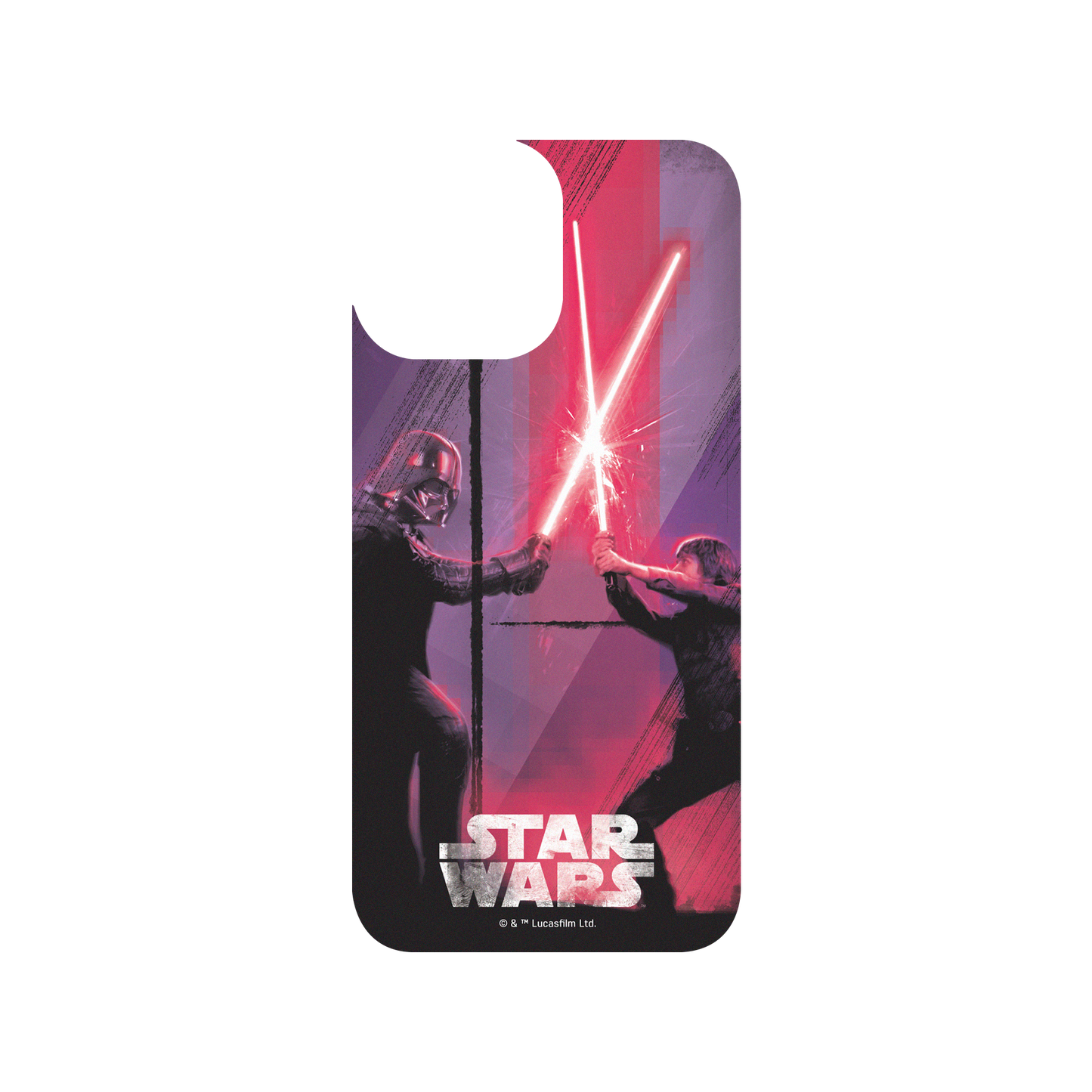 iPhone 13 Pro Max 犀牛盾SolidSuit防摔背蓋手機殼 StarWars 星際大戰系列 - 路克 vs 黑武士