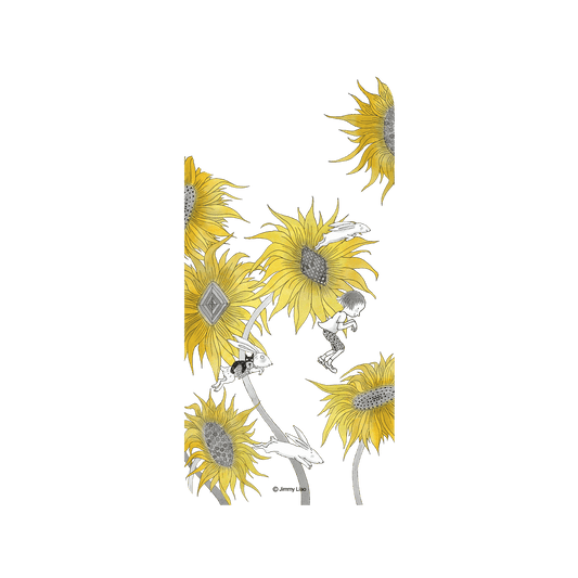 RHINOSHIELD X Jimmy SolidSuit iPhone 13 Case - Year of the Rabbit Series - Chasing in the sunflowers field