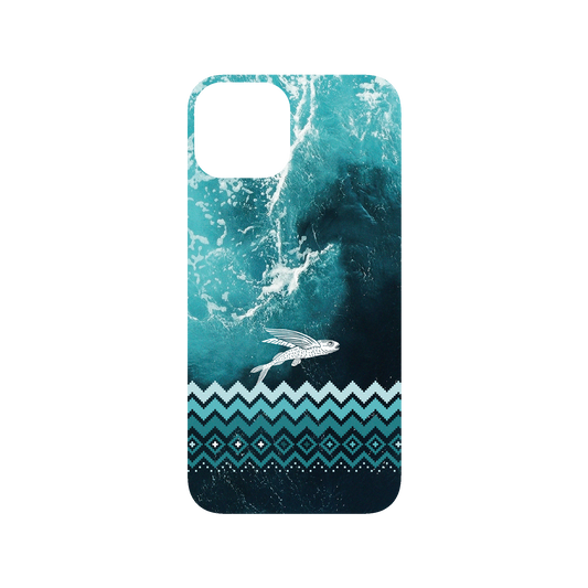 RHINOSHIELD X WasangShow SolidSuit iPhone 13 Case - Flying Fish in the Deep Sea