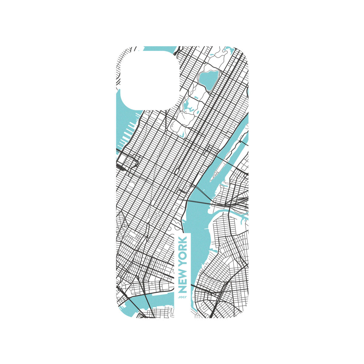 RHINOSHIELD X JOCR SolidSuit iPhone 13 Case - New York (Black Logo)