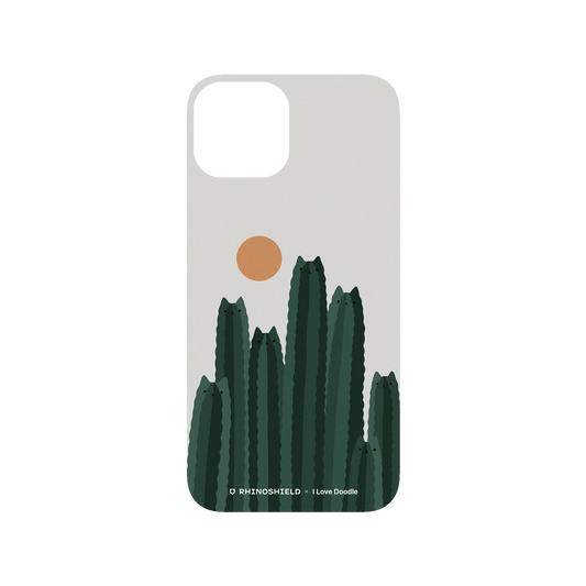 RHINOSHIELD X I Love Doodle SolidSuit iPhone 13 Case - Cat and Plant - Cattus