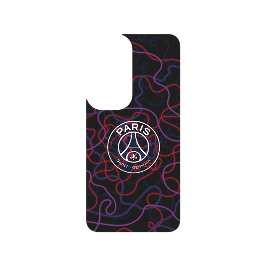 RHINOSHIELD X PSG SolidSuit Samsung Galaxy S24 Case - Paris Saint-Germain Neon Logo