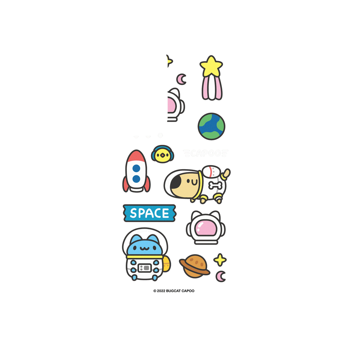 RHINOSHIELD X BUGCAT CAPOO SolidSuit Samsung Galaxy S24+ Case - The Universe Of Capoo