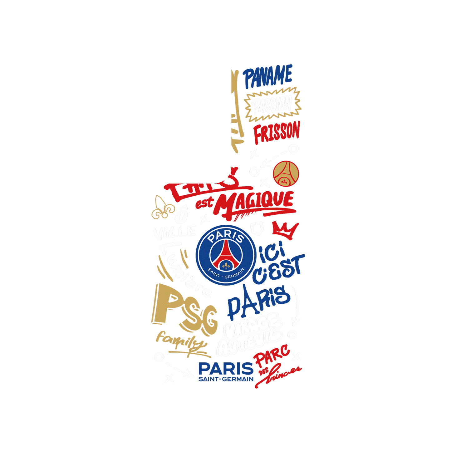 RHINOSHIELD X PSG SolidSuit Samsung Galaxy S24 Ultra Case - Paris Saint-Germain - Graffiti
