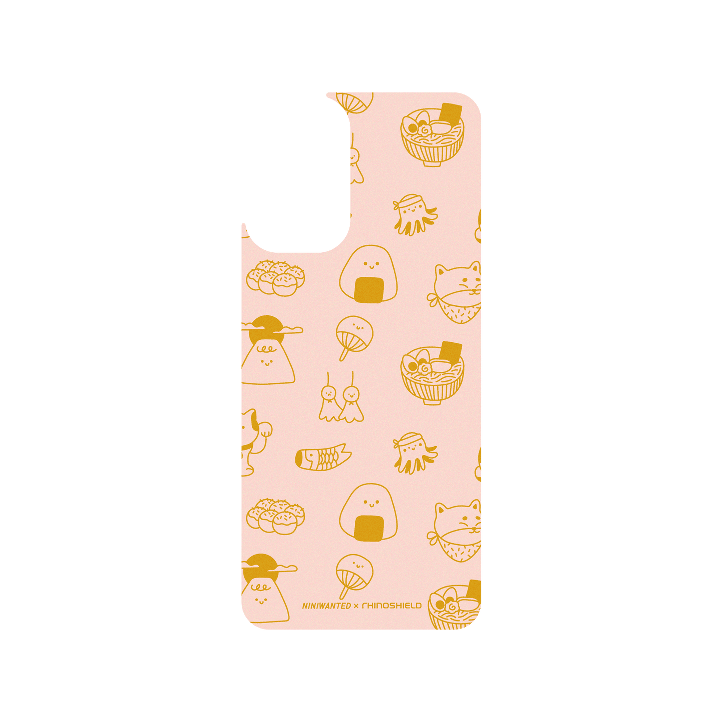 RHINOSHIELD X NINIWANTED SolidSuit Samsung Galaxy A13 (4G) Case - Japanese pattern - Pink