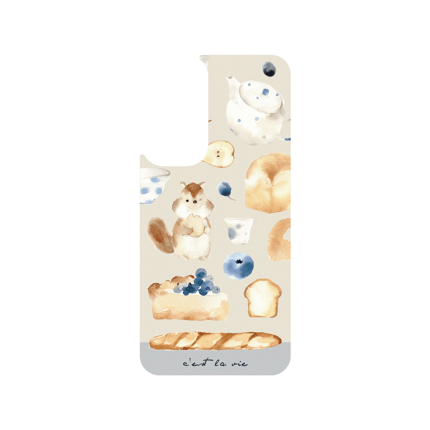 RHINOSHIELD X Liang Feng SolidSuit Samsung Galaxy A54 Case - Pear and bread